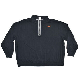 Nike Women's Quarter Zip Pullover Regular Size 1X Black Houndstooth DD5031-010